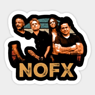 Nofx Evolution Visualizing The Band's Sonic Path Sticker